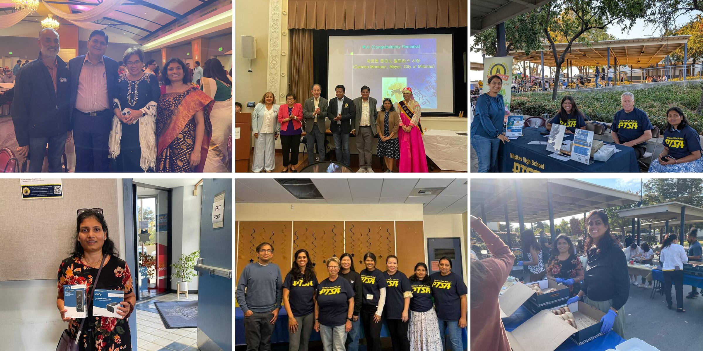 Anuradha Sankaran participating in PTSA, school and community events